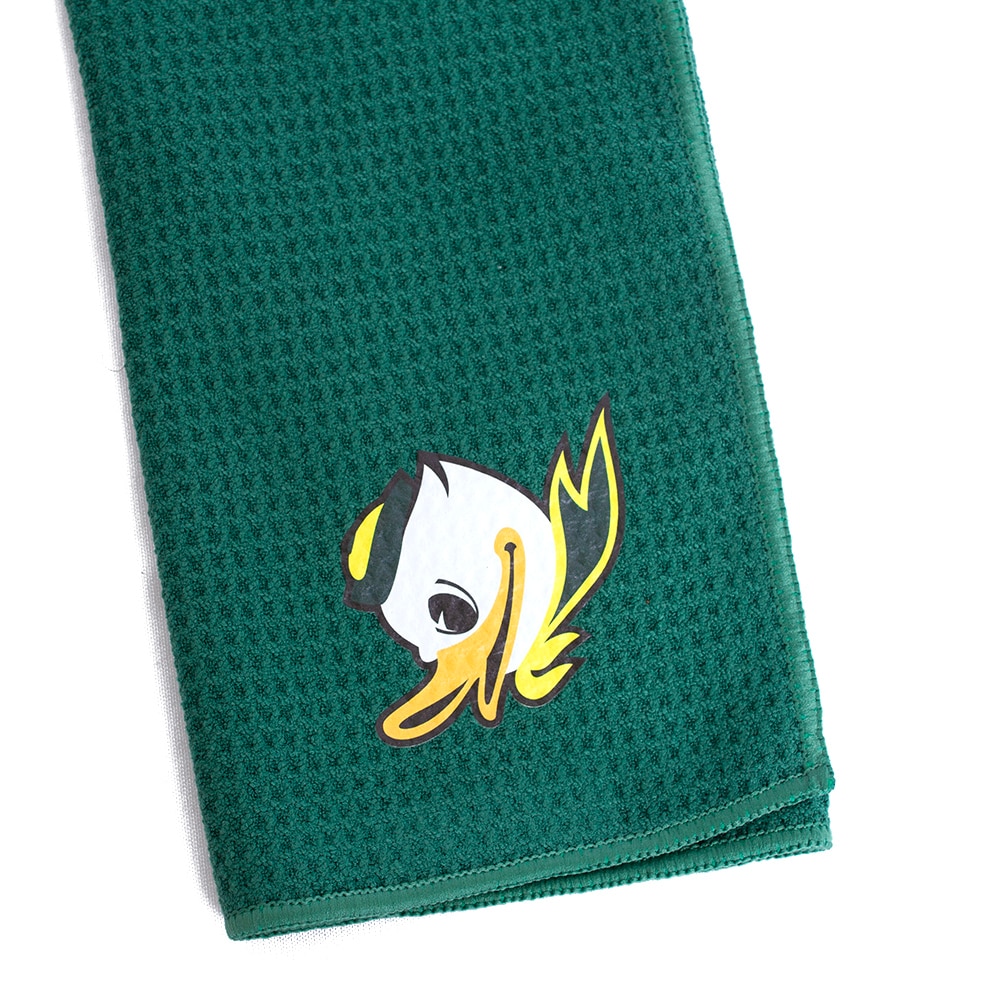 Fighting Duck, Black, Golf Towel, Sports, Golf, Team Golf, Microfiber, 507061